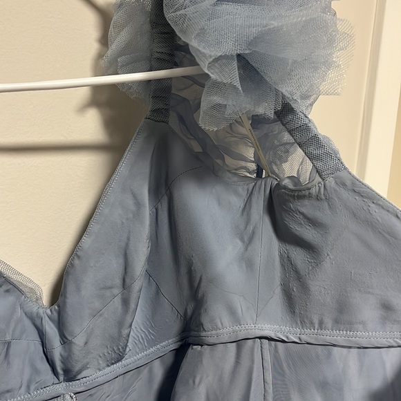 Zimmermann Ruched Tulle Dress Blue - Picture 5 of 11